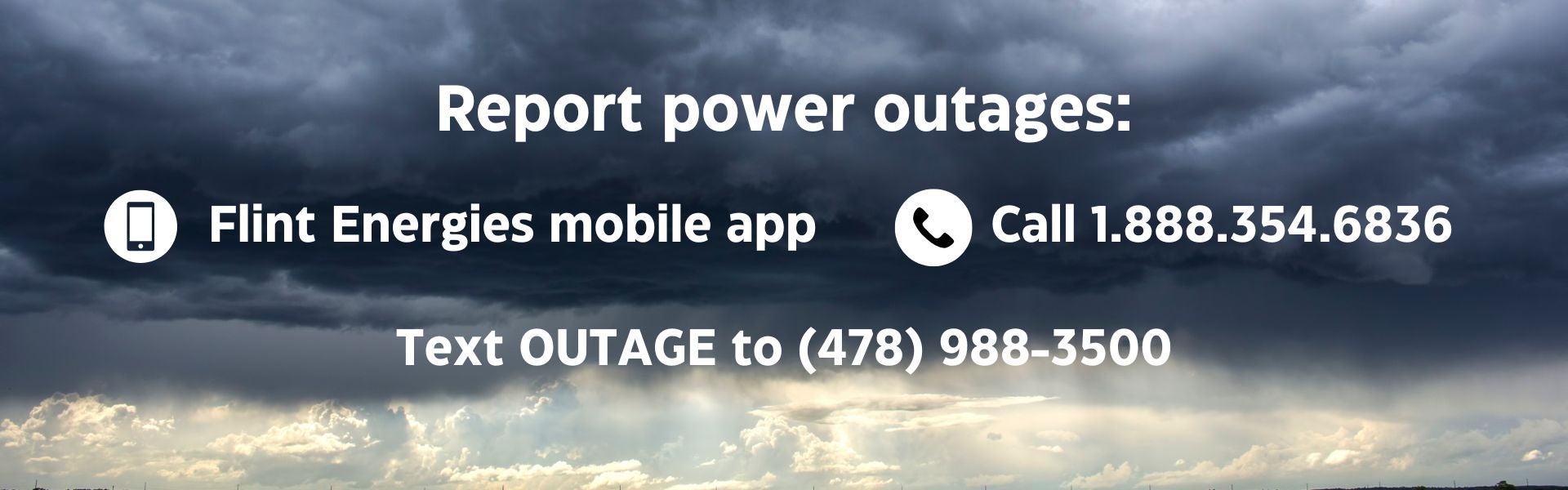 Report power outages