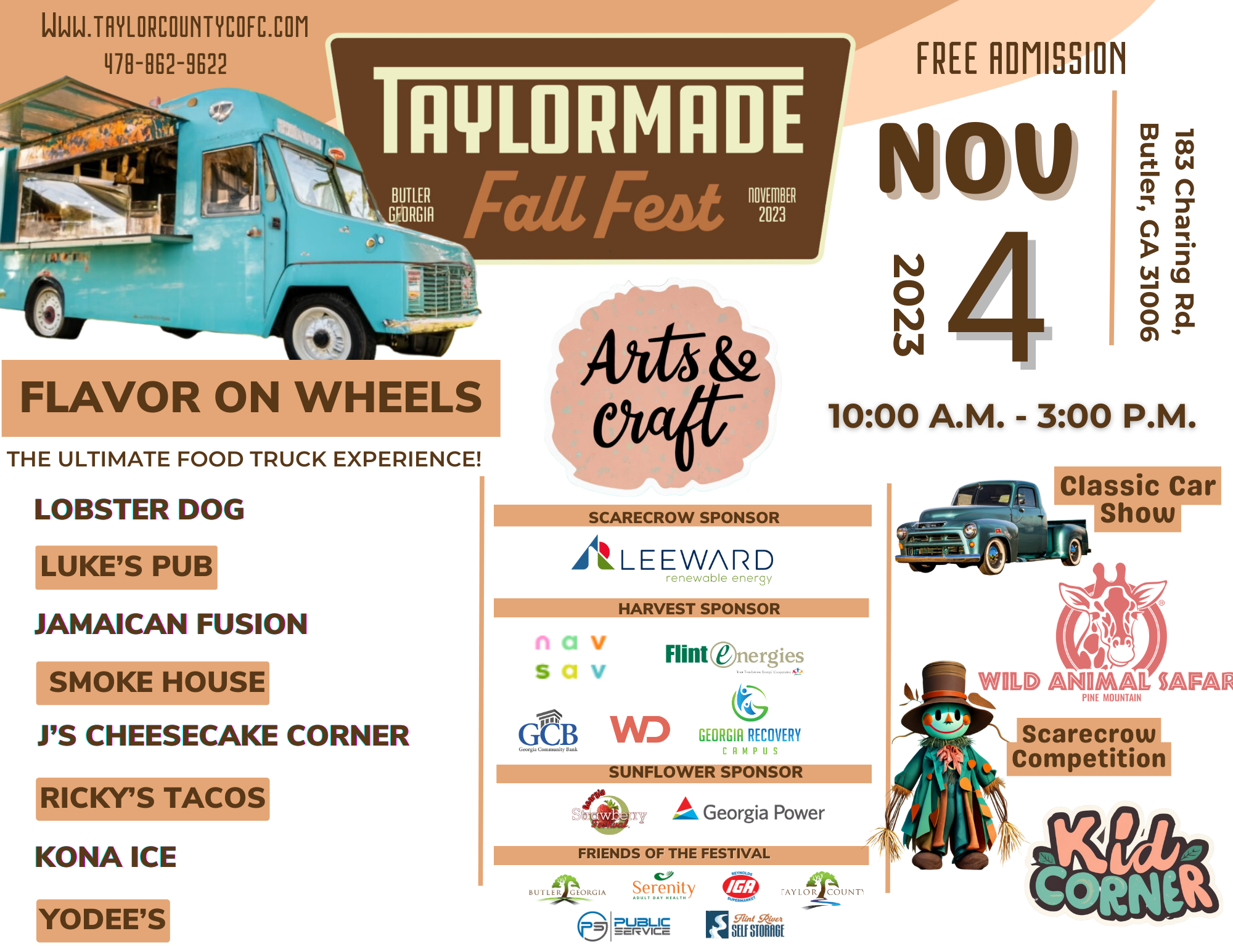 Taylor Made Fall Festival November 4, 2023 in Butler, GA