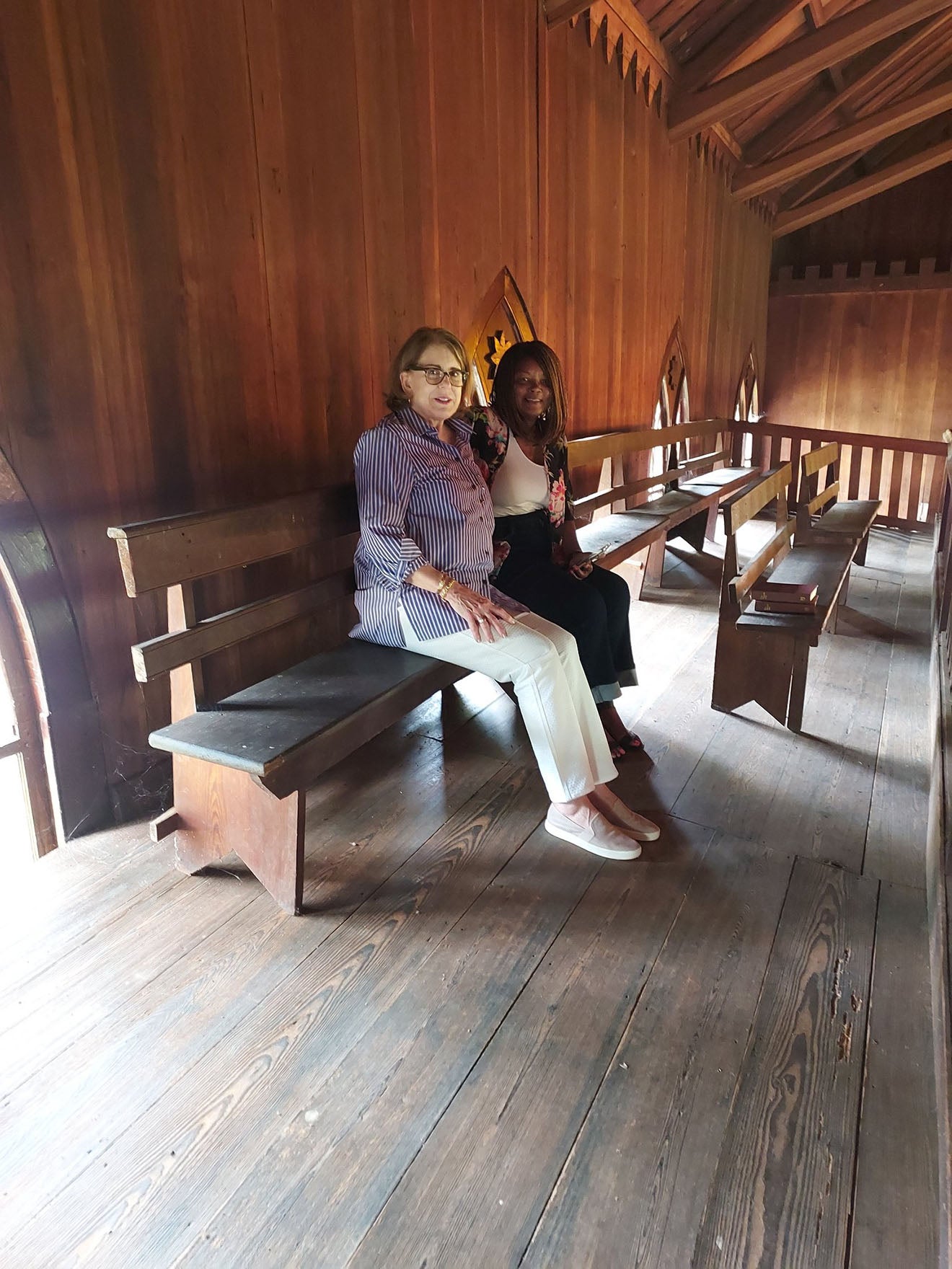 Peggie and Ruby at Zion Episcopal Church